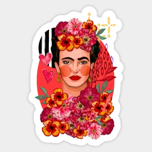 Frida Bouquet Sticker